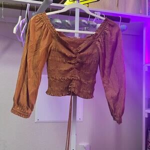 OOTDFash Bronze Crop Top